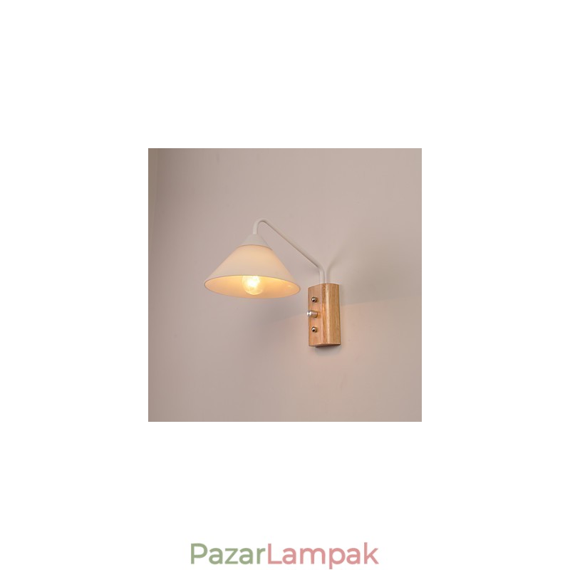 Egyszerű fali lámpa éjjeli íróasztali lámpa üvegernyővel és tömörfával hálószoba öltözőhöz Nappali babaszoba Kollégiumi dohányzóasztal könyvespolcok