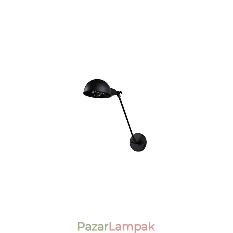 Festett acél fali lámpa néma fekete amerikai kávé dekoráció Retro fali lámpa fénykard lámpa a falon