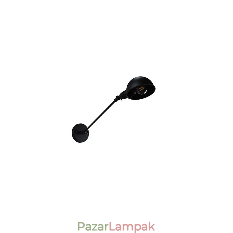 Festett acél fali lámpa néma fekete amerikai kávé dekoráció Retro fali lámpa fénykard lámpa a falon