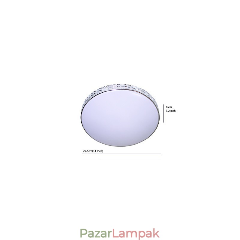 Modern mennyezeti lámpa süllyesztett akril fémfestés 90 265V fény