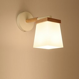 Négyszögletes üvegernyős fali lámpa hálószobához Modern jellemző környezeti fény falikar fali lámpa
