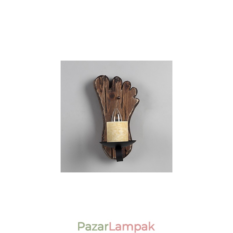 Egyfejű Ipari Vintage Retro Fa Fémfestés Színes Fali lámpa Otthoni Szállodai Folyosó Dekorációs Fali lámpa