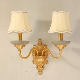 Egyszerű Country Traditional Classic sárgaréz funkció mini stílusú felvilágító falikar falilámpákhoz Pu