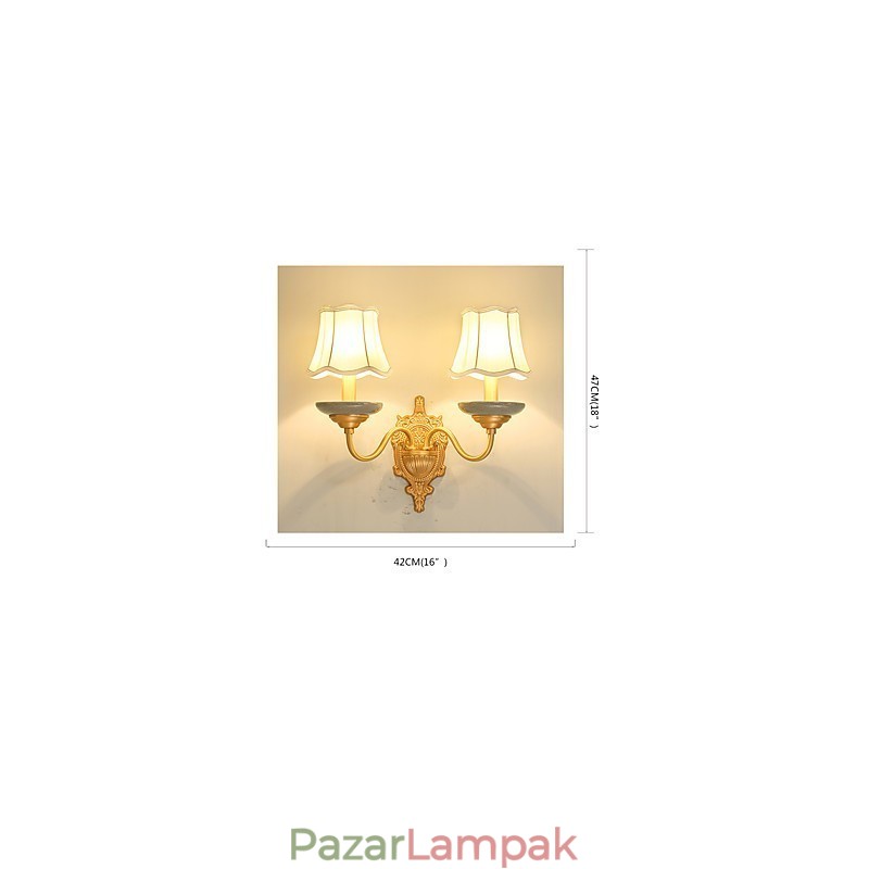 Egyszerű Country Traditional Classic sárgaréz funkció mini stílusú felvilágító falikar falilámpákhoz Pu