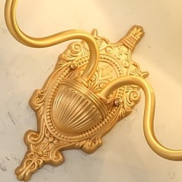 Egyszerű Country Traditional Classic sárgaréz funkció mini stílusú felvilágító falikar falilámpákhoz Pu