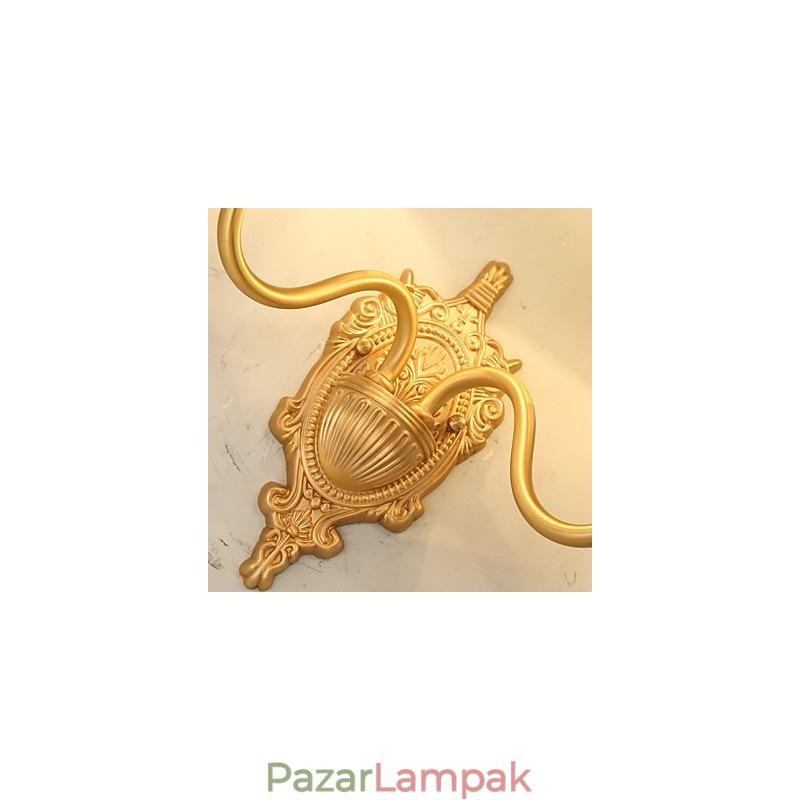 Egyszerű Country Traditional Classic sárgaréz funkció mini stílusú felvilágító falikar falilámpákhoz Pu