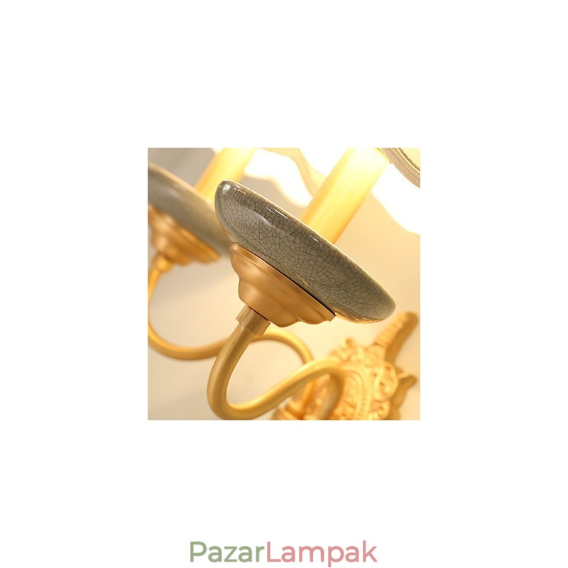 Egyszerű Country Traditional Classic sárgaréz funkció mini stílusú felvilágító falikar falilámpákhoz Pu