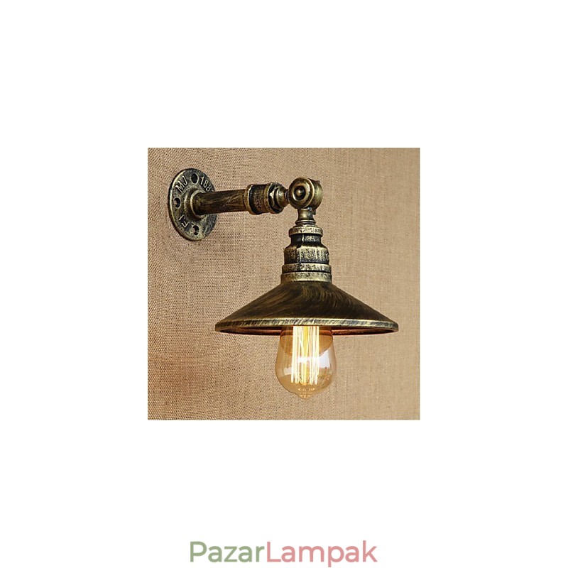 Ipari stílusú Nordic Water Pipe fali lámpa fali lámpa