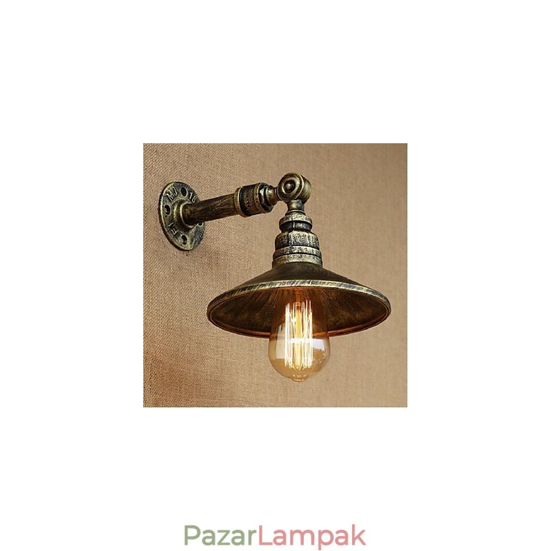 Ipari stílusú Nordic Water Pipe fali lámpa fali lámpa