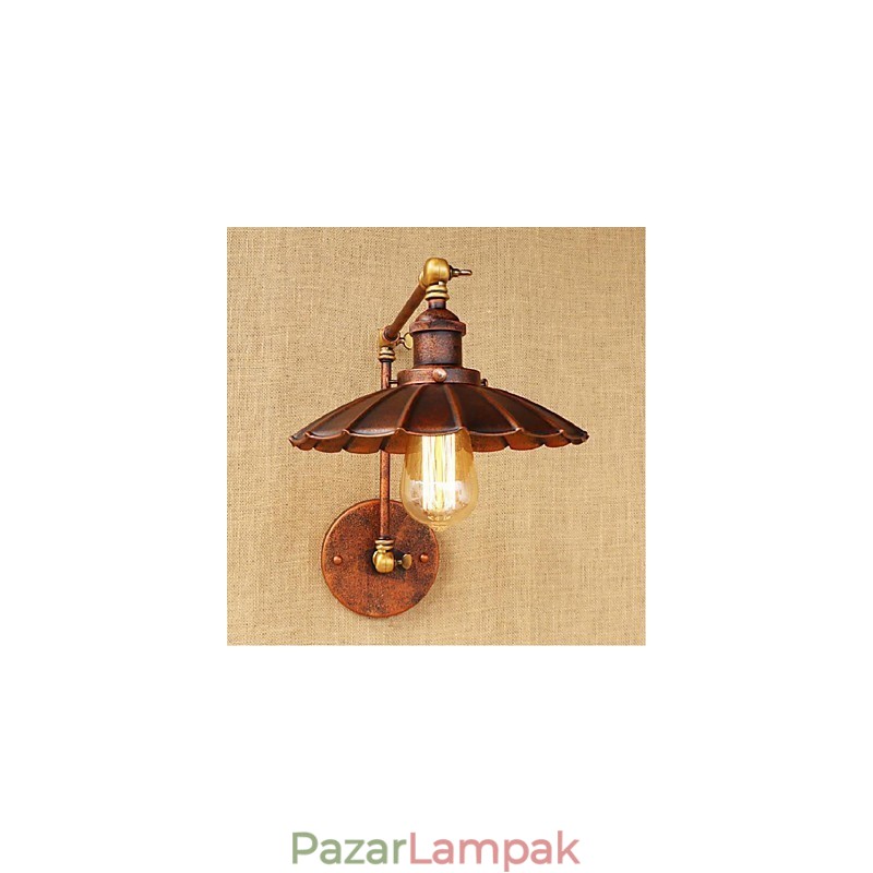 Hosszú kar Félig rozsdás Retro Kreatív Nosztalgikus Behúzható Összecsukható fali lámpák fali lámpa