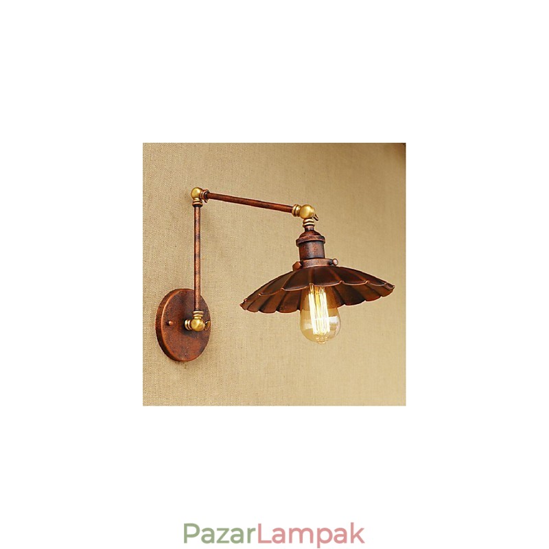 Hosszú kar Félig rozsdás Retro Kreatív Nosztalgikus Behúzható Összecsukható fali lámpák fali lámpa