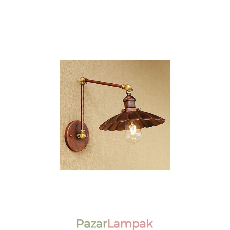 Hosszú kar Félig rozsdás Retro Kreatív Nosztalgikus Behúzható Összecsukható fali lámpák fali lámpa