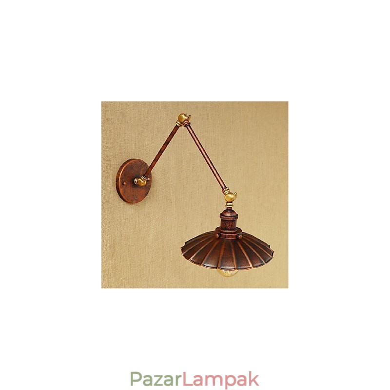 Hosszú kar Félig rozsdás Retro Kreatív Nosztalgikus Behúzható Összecsukható fali lámpák fali lámpa
