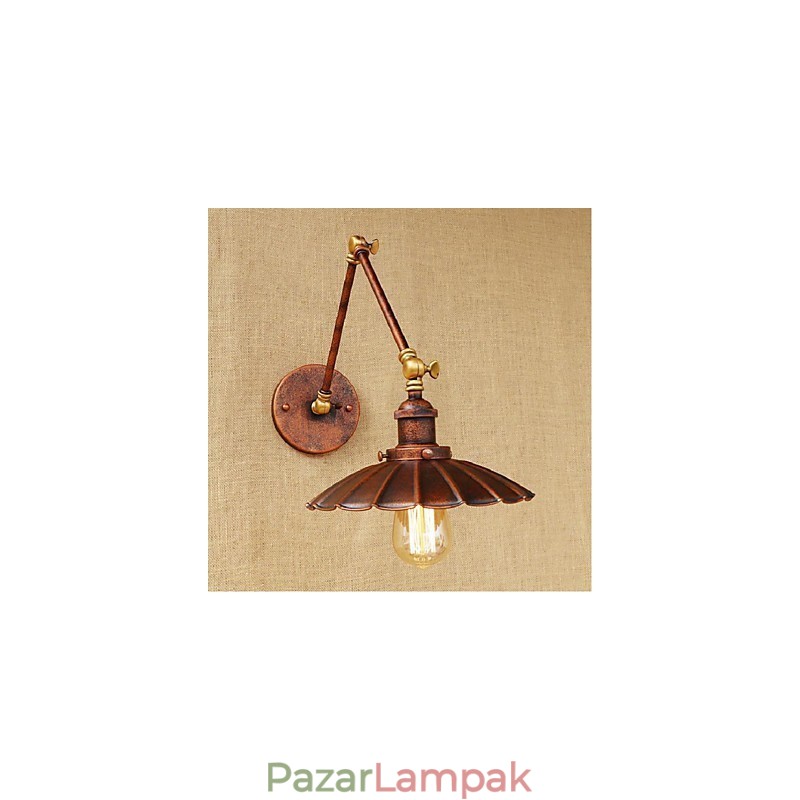Hosszú kar Félig rozsdás Retro Kreatív Nosztalgikus Behúzható Összecsukható fali lámpák fali lámpa