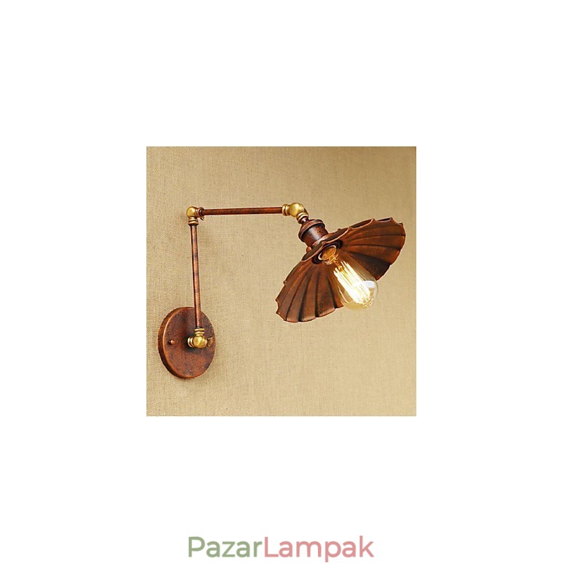 Hosszú kar Félig rozsdás Retro Kreatív Nosztalgikus Behúzható Összecsukható fali lámpák fali lámpa