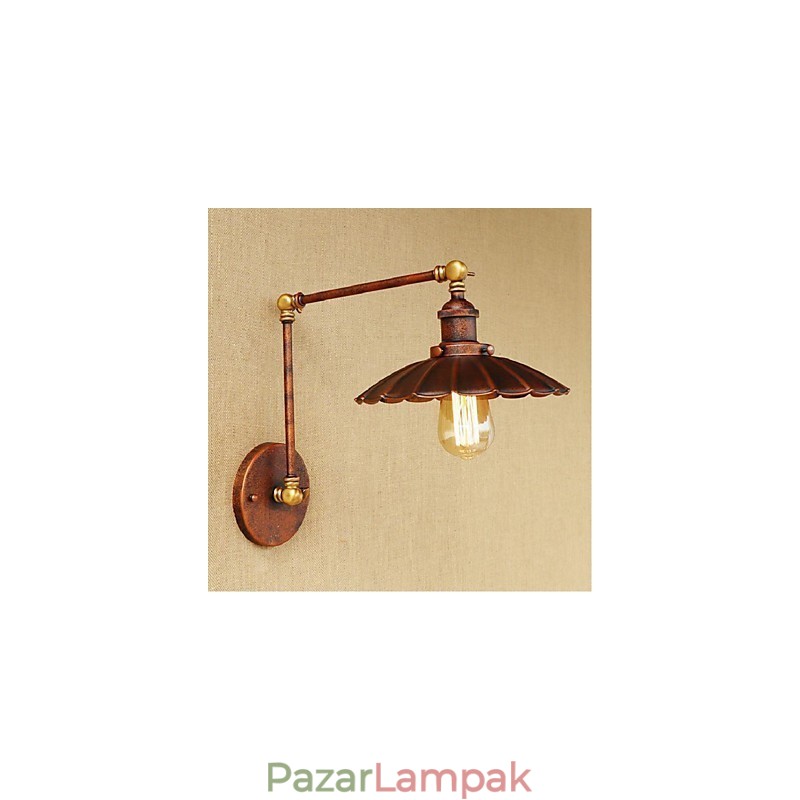 Hosszú kar Félig rozsdás Retro Kreatív Nosztalgikus Behúzható Összecsukható fali lámpák fali lámpa