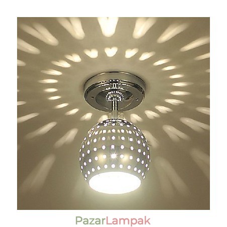 Modern, kortárs mini stílusú, galvanizált fém süllyesztett tartó