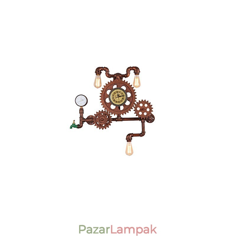 Vintage ipari cső fali lámpák fa felszerelés alakzat kreatív forgatható lámpák étterem kávézó bár dekor világítás