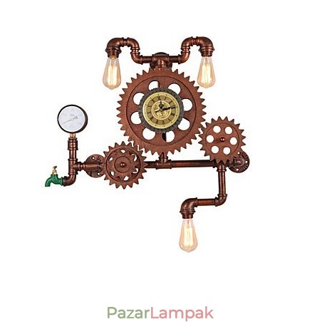Vintage ipari cső fali lámpák fa felszerelés alakzat kreatív forgatható lámpák étterem kávézó bár dekor világítás Vintage ipari cső fali lámpák fa felszerelés alakzat kreatív forgatható lámpák étterem kávézó bár dekor világítás