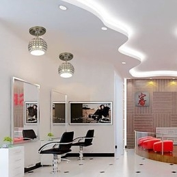 Modern, kortárs mini stílusú, galvanizált fém süllyesztett tartó