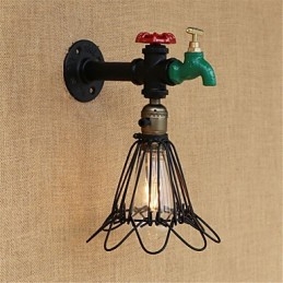 Country Retro Painting Function Mini Style Ambient Light falilámpákhoz