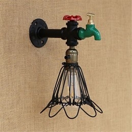 Country Retro Painting Function Mini Style Ambient Light falilámpákhoz