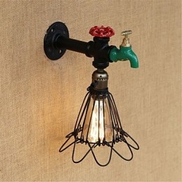 Country Retro Painting Function Mini Style Ambient Light falilámpákhoz