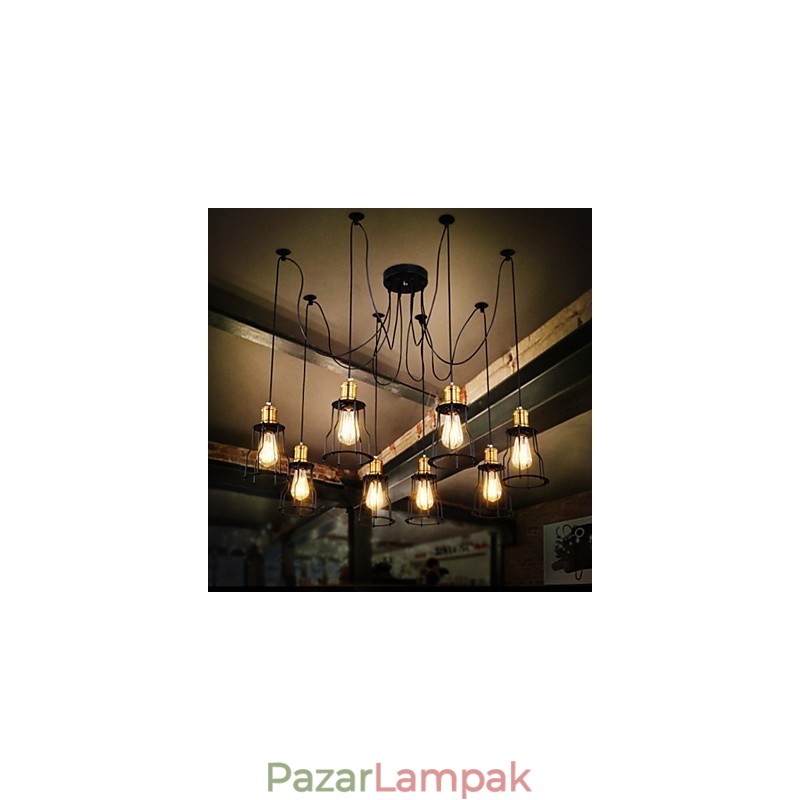 Vidéki tervezők fémcsillárt festenek