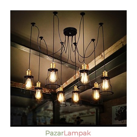 Vidéki tervezők fémcsillárt festenek