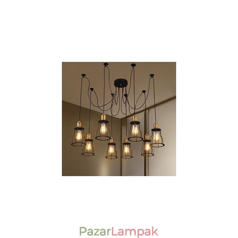 Vidéki tervezők fémcsillárt festenek