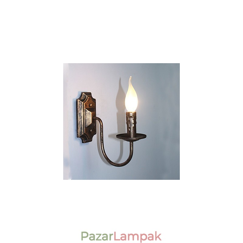 Antik fali lámpa gyertya alakú egyszerű folyosó erkély lámpa fali lámpa