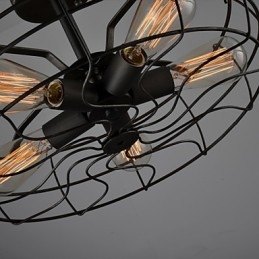 Az amerikai vidéki ipari tervezőlámpa személyre szabott lámpa Európai retro ventilátoros mennyezeti lámpák