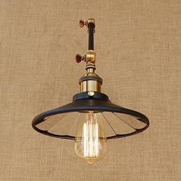 Rusztikus Lodge Country Retro galvanizált funkció a mini stílusú lengőkaros környezeti világításhoz