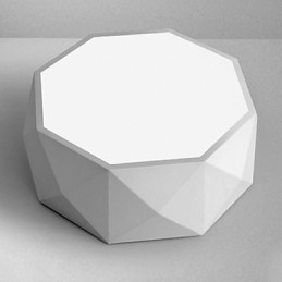Geometrikus mennyezeti lámpák fehér fény, tömör modern