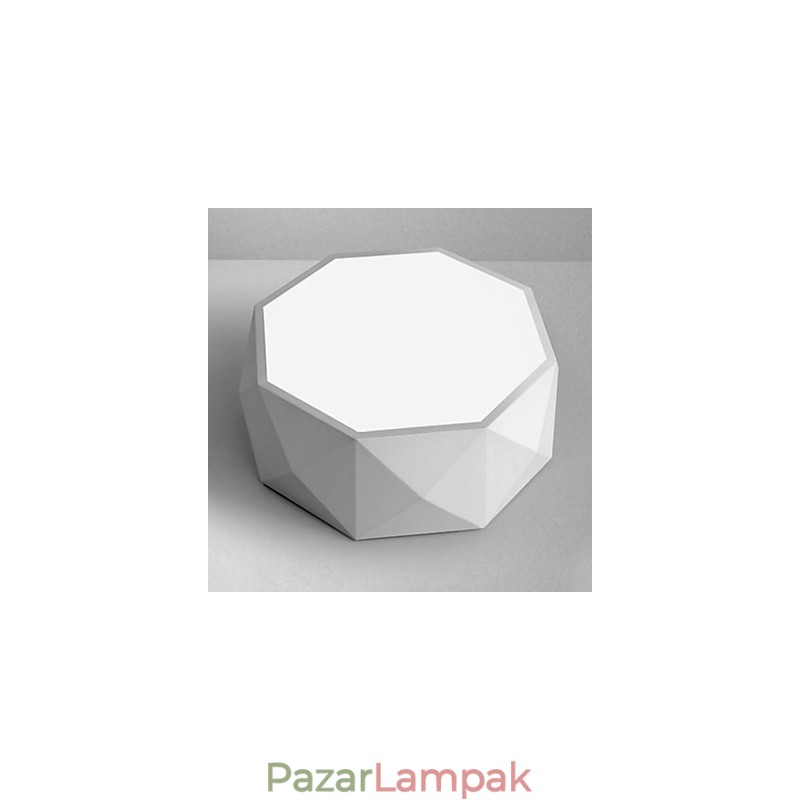 Geometrikus mennyezeti lámpák fehér fény, tömör modern