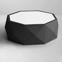 Geometrikus mennyezeti lámpák fehér fény, tömör modern