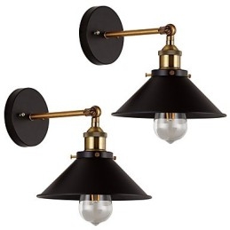 2 db fém falikar ipari fali lámpa Vintage Edison Simplicity lámpa Cafe Club bár világításhoz