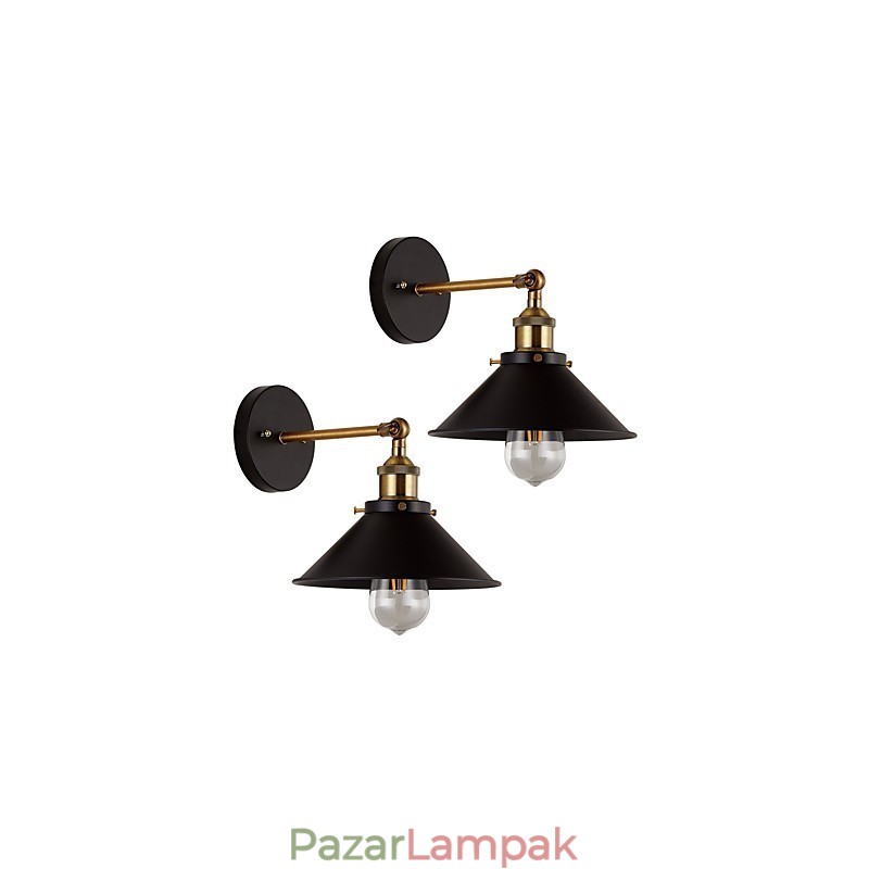 2 db fém falikar ipari fali lámpa Vintage Edison Simplicity lámpa Cafe Club bár világításhoz