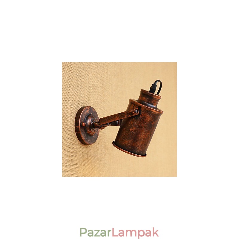 Festett acél fali lámpa néma fekete amerikai kávé dekoráció Retro fali lámpa fénykard lámpa a falon