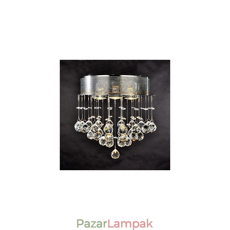 Hagyományos klasszikus kristály króm fém süllyesztett tartó