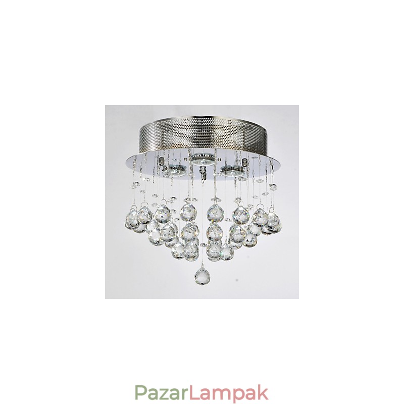 Hagyományos klasszikus kristály króm fém süllyesztett tartó