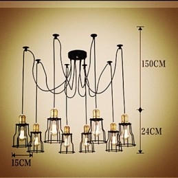 Vidéki tervezők fémcsillárt festenek