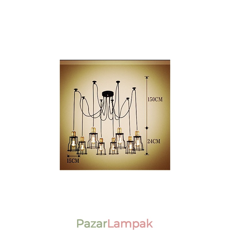 Vidéki tervezők fémcsillárt festenek