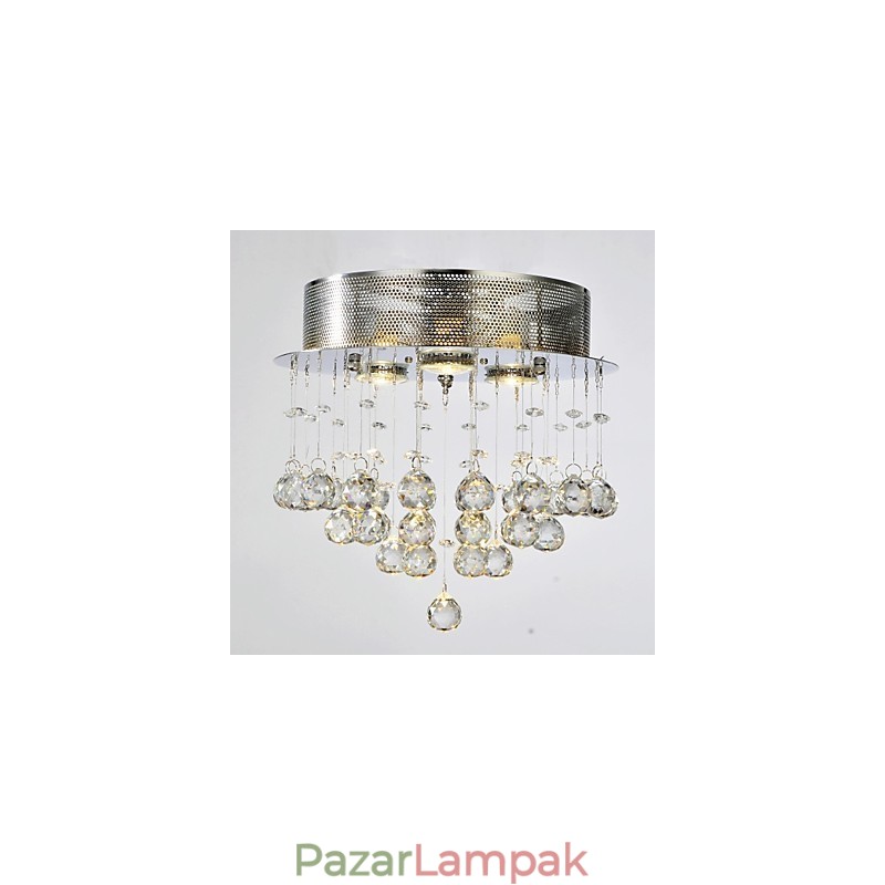 Hagyományos klasszikus kristály króm fém süllyesztett tartó