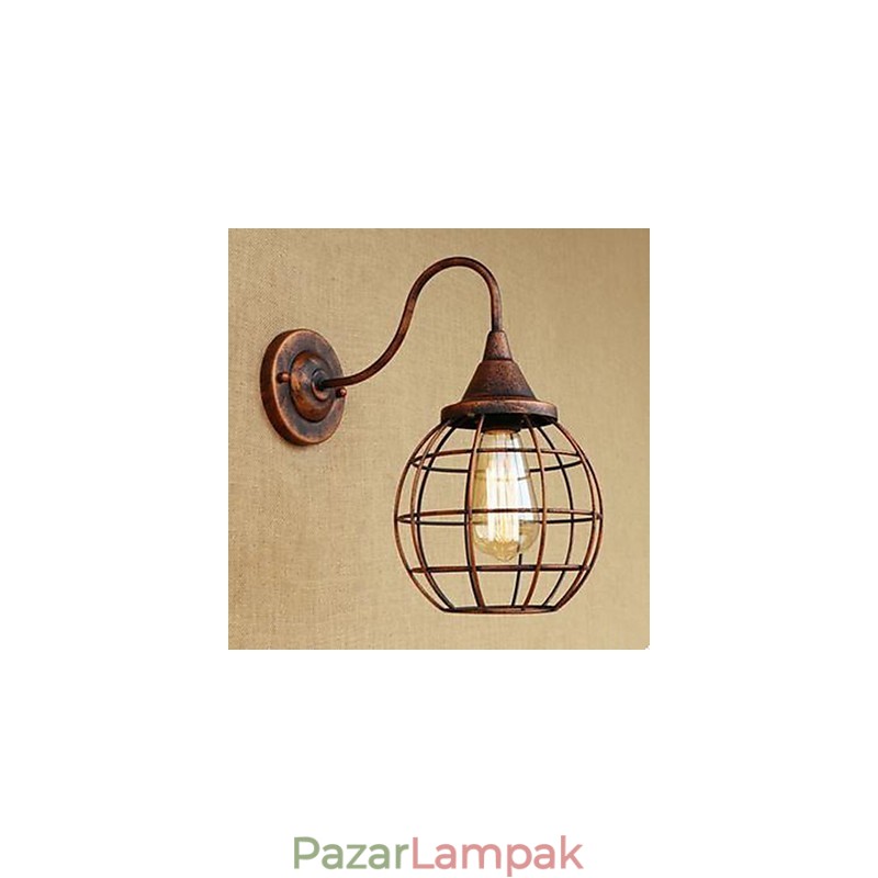 Iron Art RETRO Rust Color Study l Nappali éjjeliszekrény amerikai fali lámpa