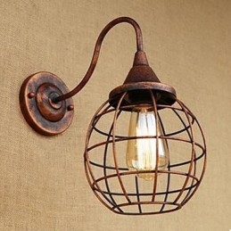 Iron Art RETRO Rust Color Study l Nappali éjjeliszekrény amerikai fali lámpa