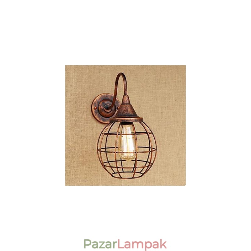 Iron Art RETRO Rust Color Study l Nappali éjjeliszekrény amerikai fali lámpa