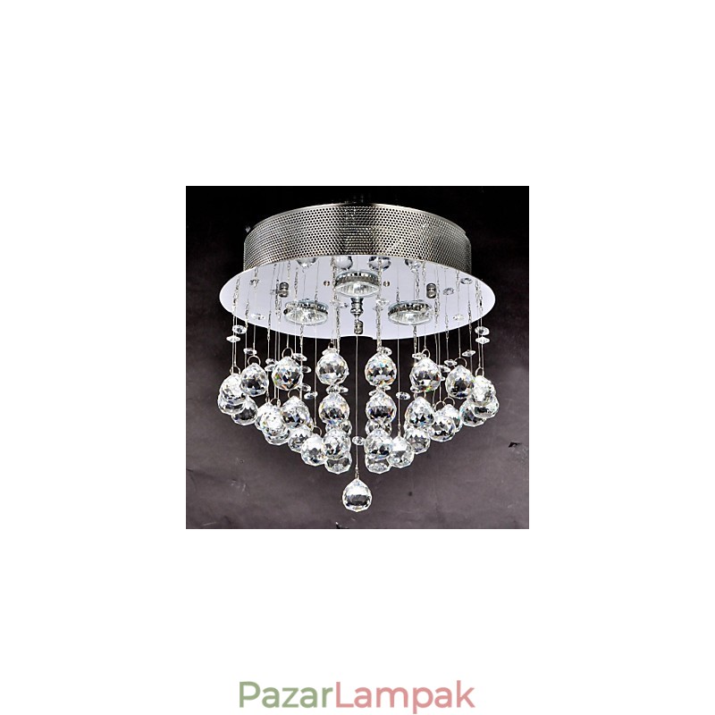 Hagyományos klasszikus kristály króm fém süllyesztett tartó