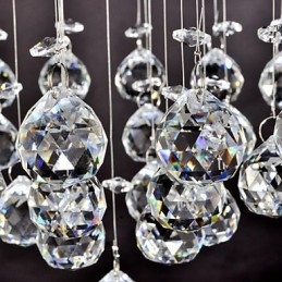 Hagyományos klasszikus kristály króm fém süllyesztett tartó