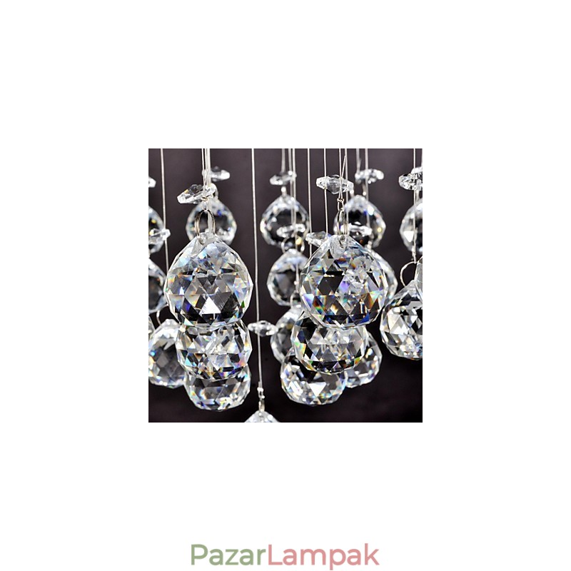 Hagyományos klasszikus kristály króm fém süllyesztett tartó